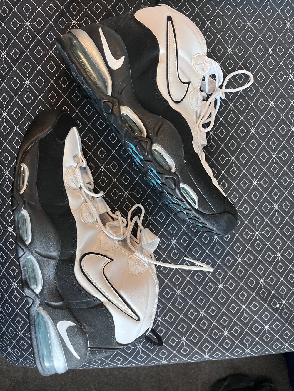 Nike Black and White Air Cushion Sneakers